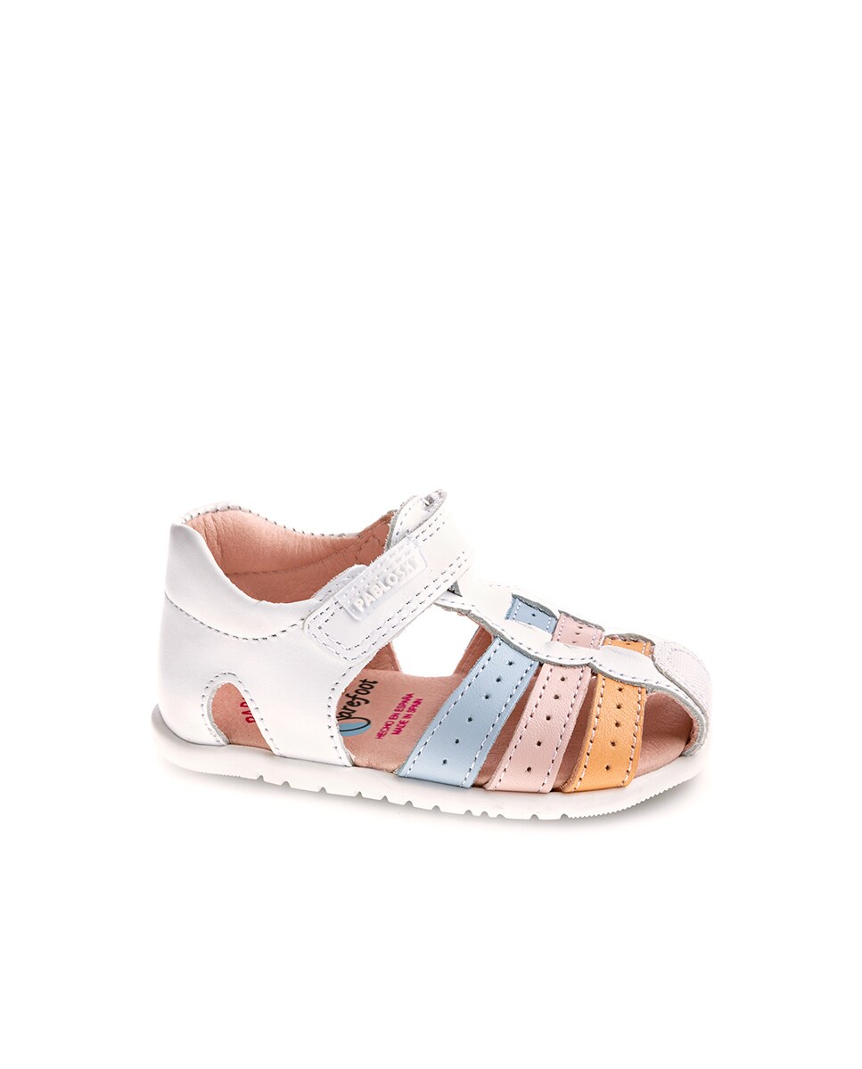 Sandalias de bebé de piel con cierre adherente · Pablosky · El