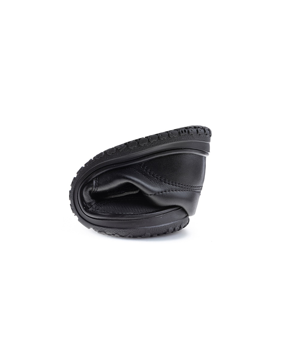 Imagen 2 de Mocasines de niño de piel con cierre adherente para uniforme escolar - Pablosky - Negro Negro