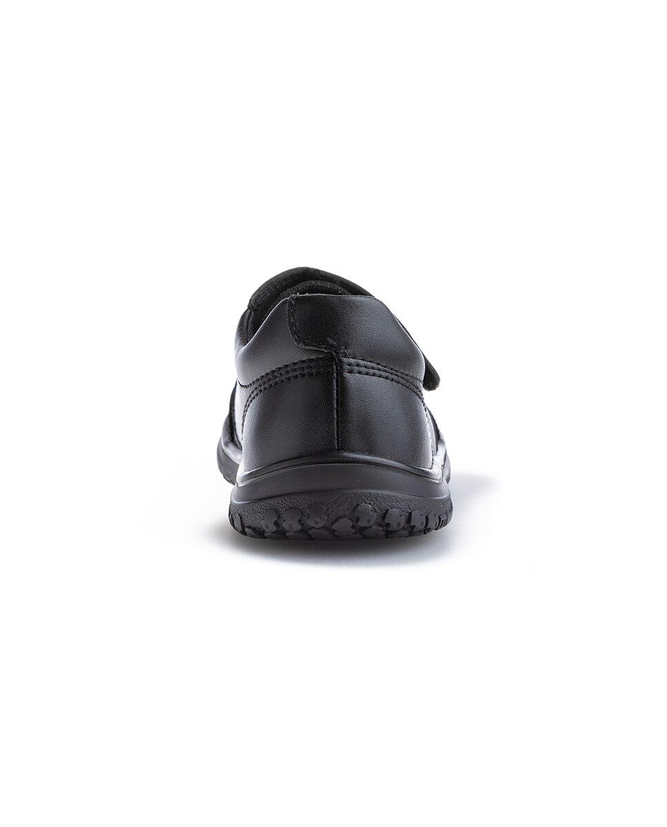 Imagen 6 de Mocasines de niño de piel con cierre adherente para uniforme escolar - Pablosky - Negro Negro