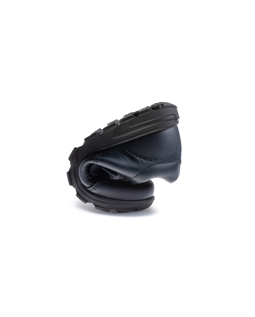 Mocasines de niños pablosky de piel con cierre adherente para el cole - Azul Azul-2
