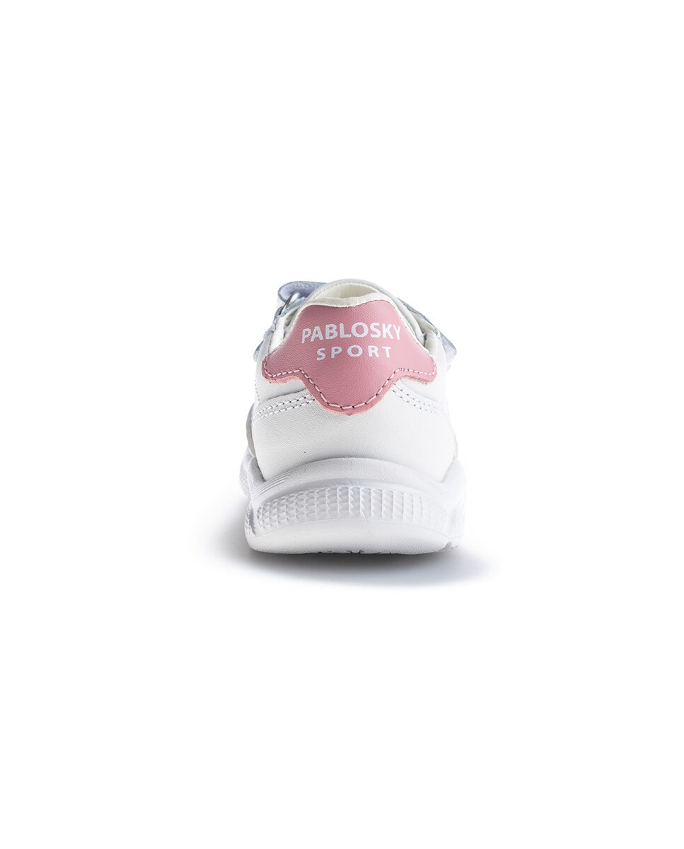 Imagen 6 de Zapatillas deportivas unisex barefoot con cierre adherente - Pablosky - Blanco Blanco