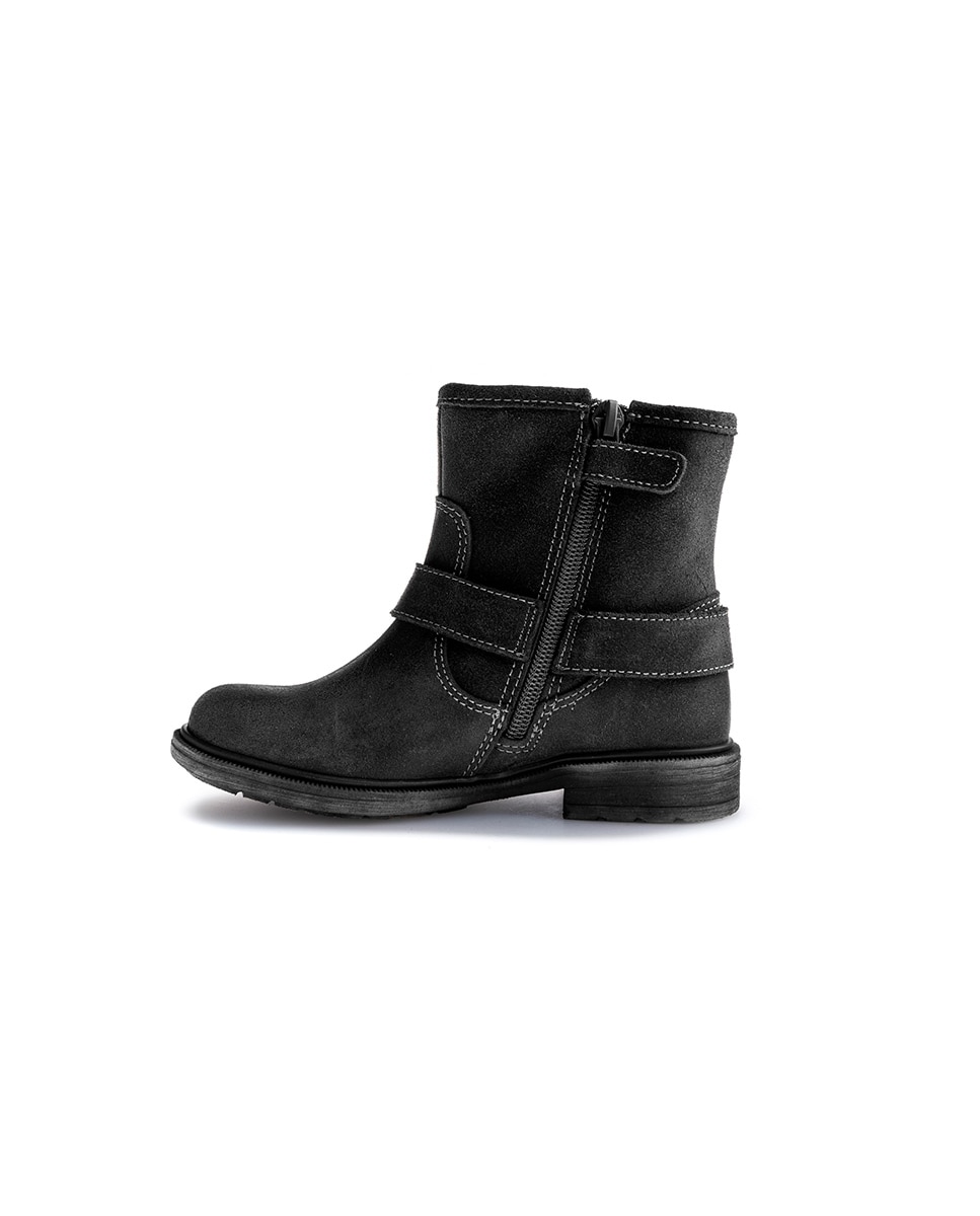 Botas de niña de piel con cremallera - Pablosky - Negro Negro-5