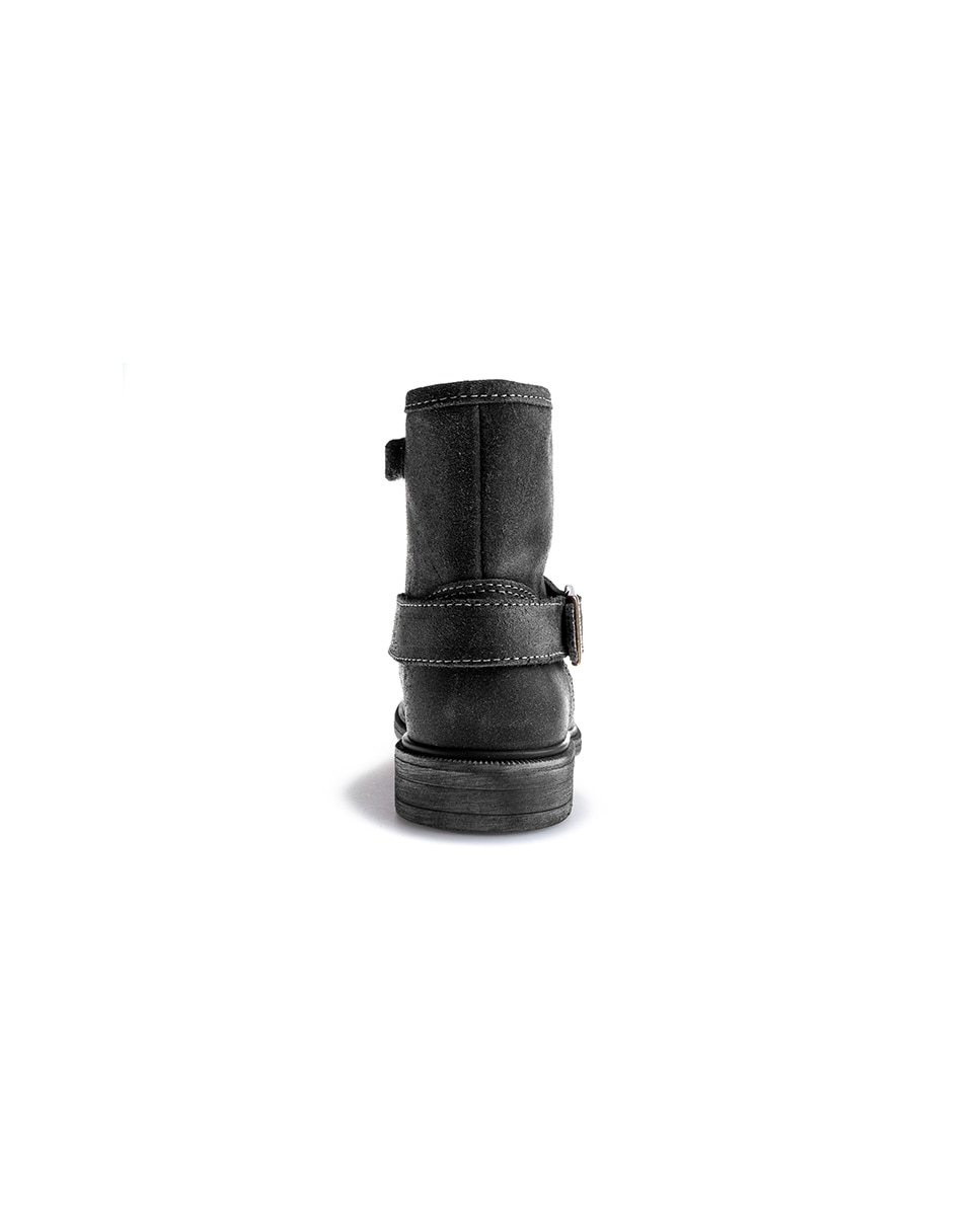 Botas de niña de piel con cremallera - Pablosky - Negro Negro-6