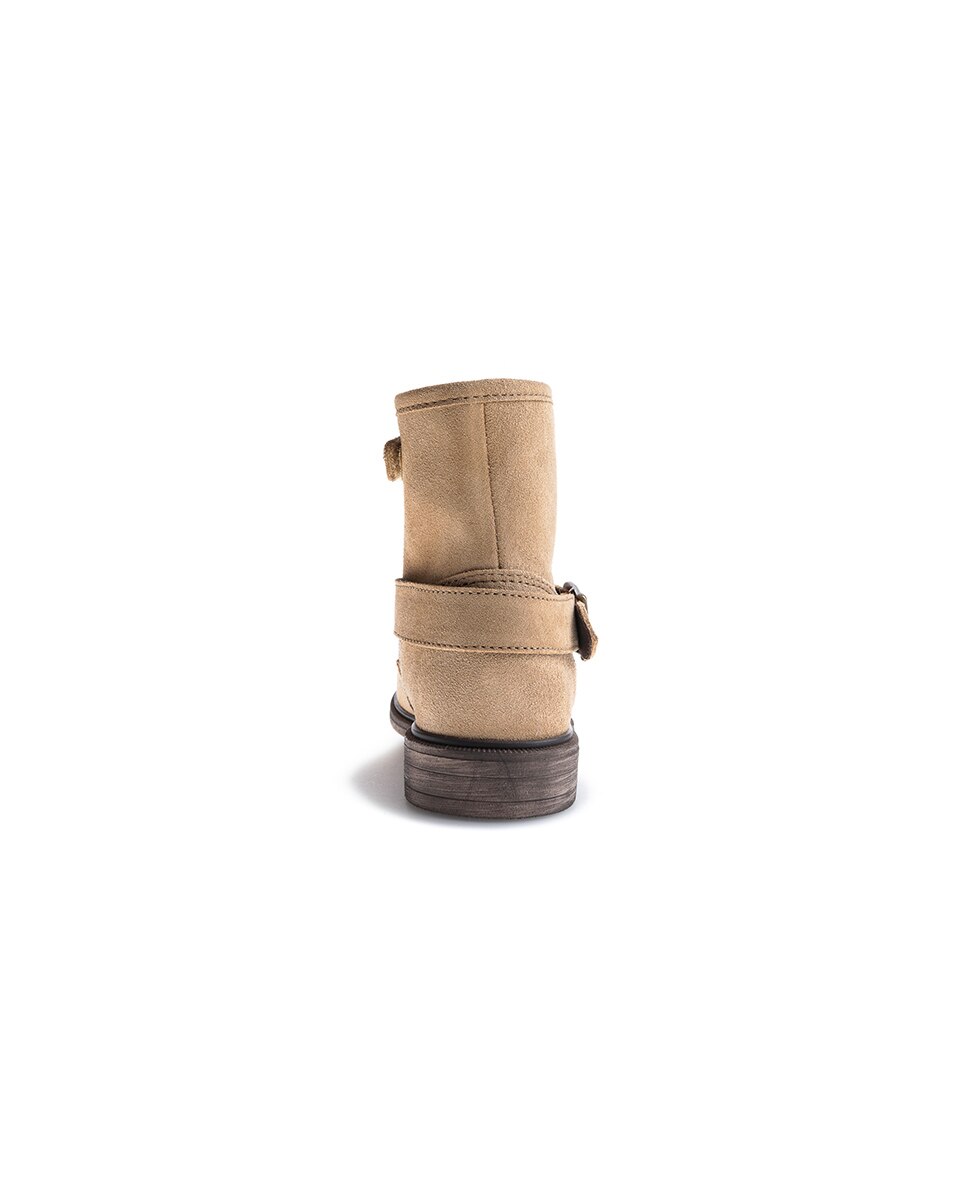 Botas de niña de piel con cremallera - Pablosky - Camel Camel-6