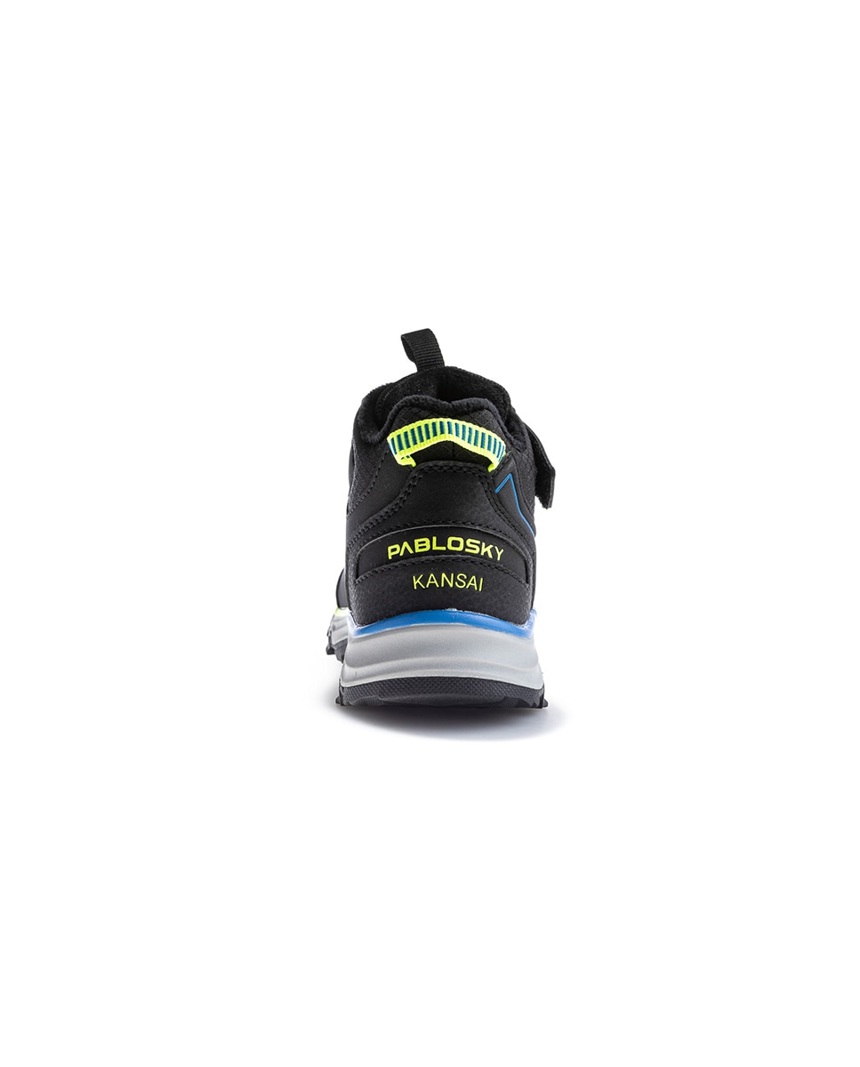 Zapatillas deportivas de niños pablosky con cierre adherente - Negro Negro-4