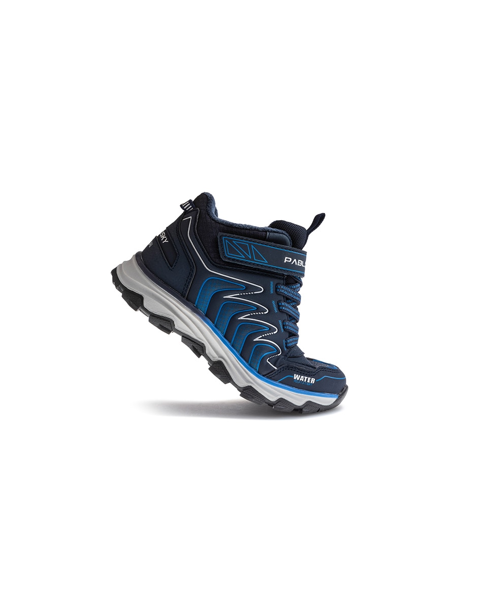 Zapatillas deportivas de niños pablosky con cierre adherente - Azul Azul-5
