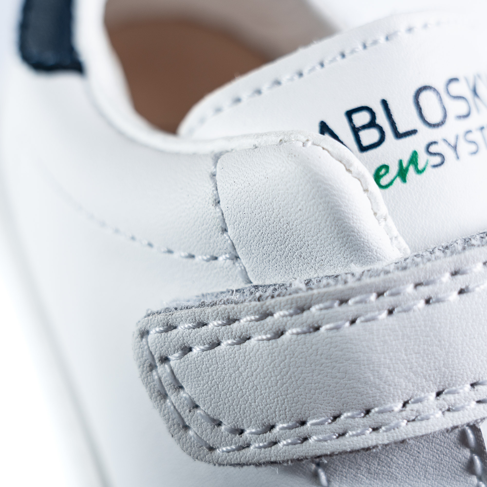 Zapatillas de niños Pablosky de piel con cierre adherente - Rosa Azul-5