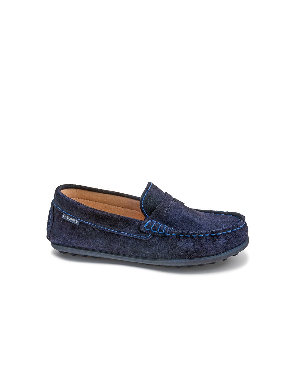 Imagen 0 de Mocasines unisex de cuero Gris