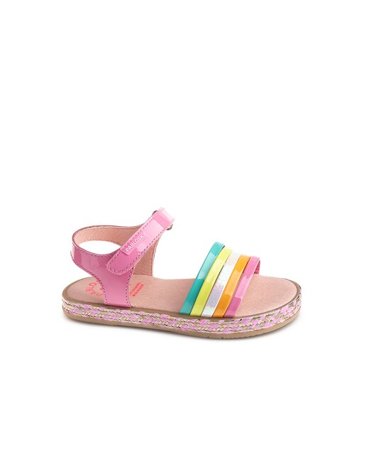 Imagen 0 de Sandalias de niña de piel con cierre adherente
