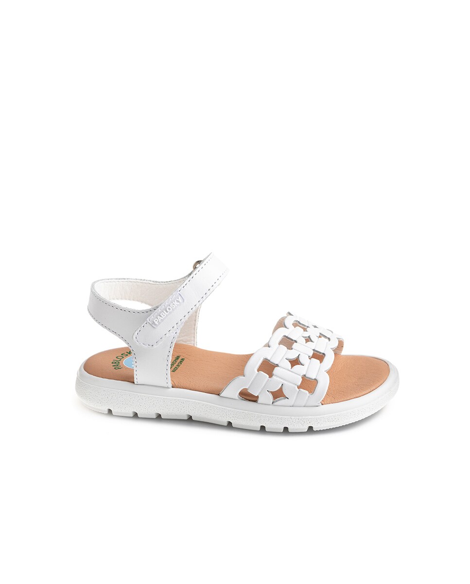 Sandalias de ni?�a de piel con cierre adherente ?� Pablosky ?� El Corte Ingl?�s