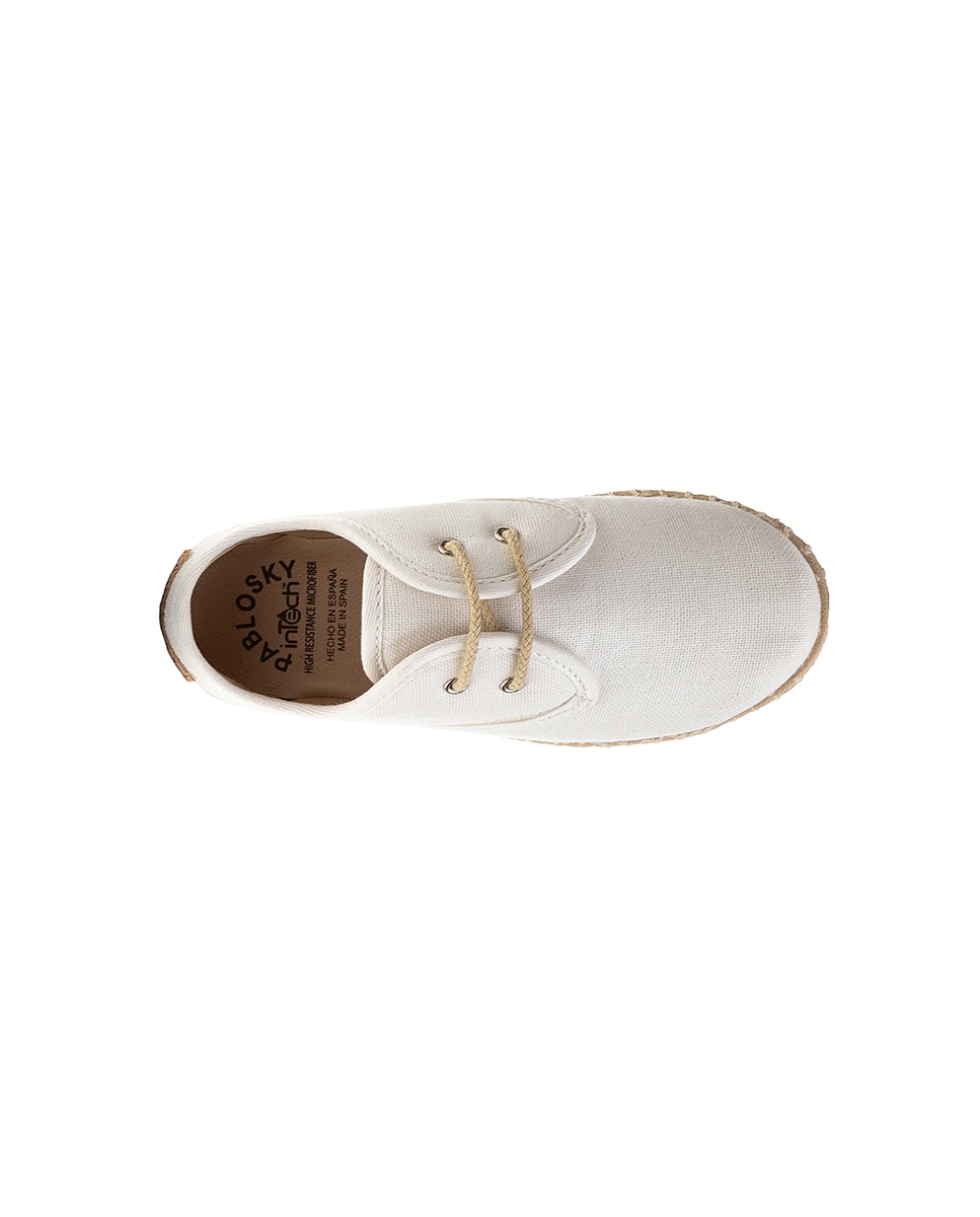Imagen 4 de Zapatos casual de niño con cordones - Pablosky - Blanco Blanco