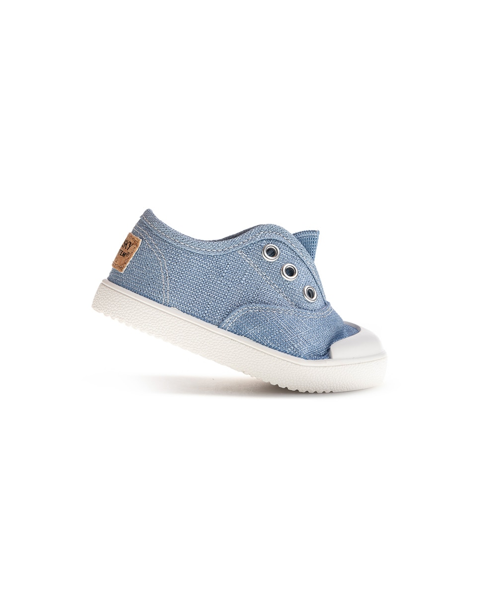 Imagen 5 de Zapatillas de lona de niña con elástico - Pablosky - Azul claro Azul claro