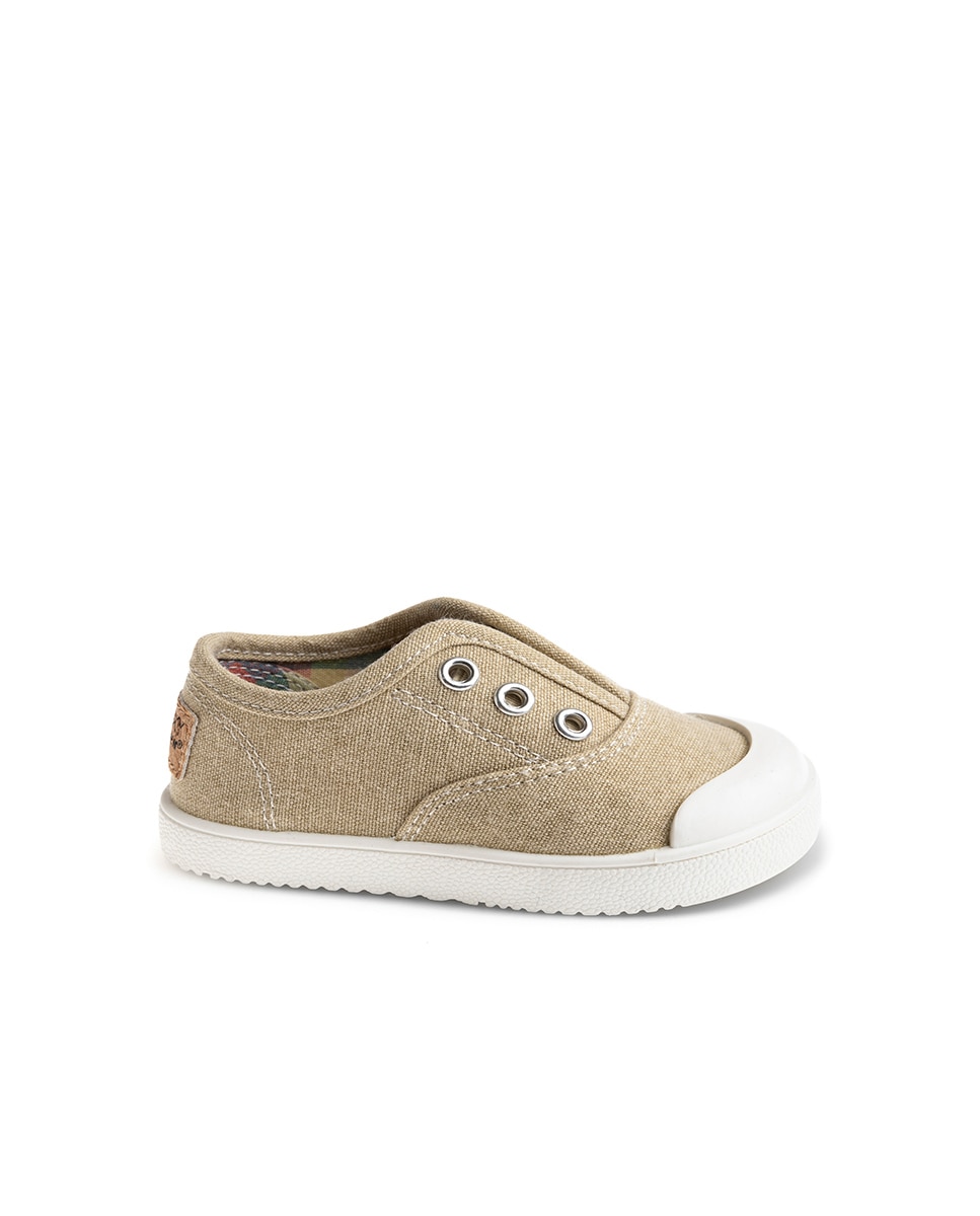 Zapatillas de lona unisex barefoot con elástico - Pablosky - Beige Beige-1