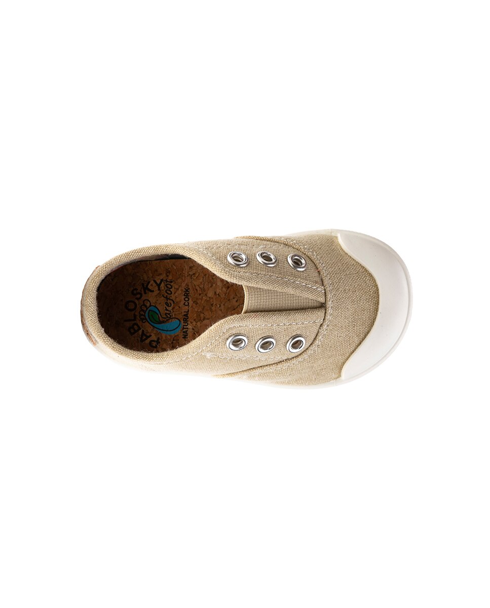 Zapatillas de lona unisex barefoot con elástico - Pablosky - Beige Beige-3