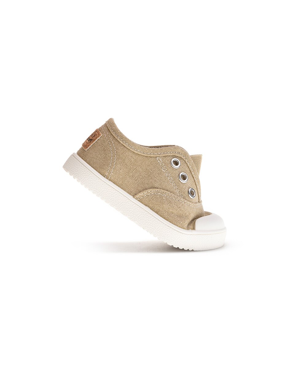 Zapatillas de lona unisex barefoot con elástico - Pablosky - Beige Beige-5