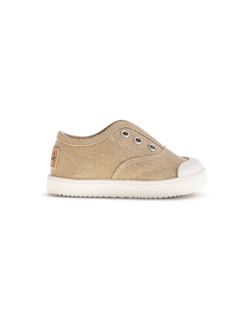 Zapatillas de lona unisex barefoot con elástico - Pablosky - Beige Beige-6
