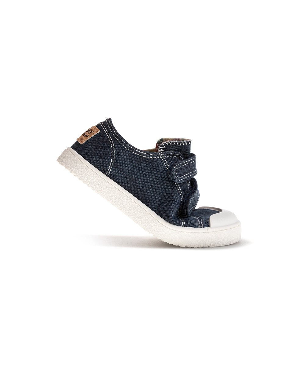 Zapatillas de lona unisex barefoot con cierre adherente - Pablosky - Azul marino Azul marino-5