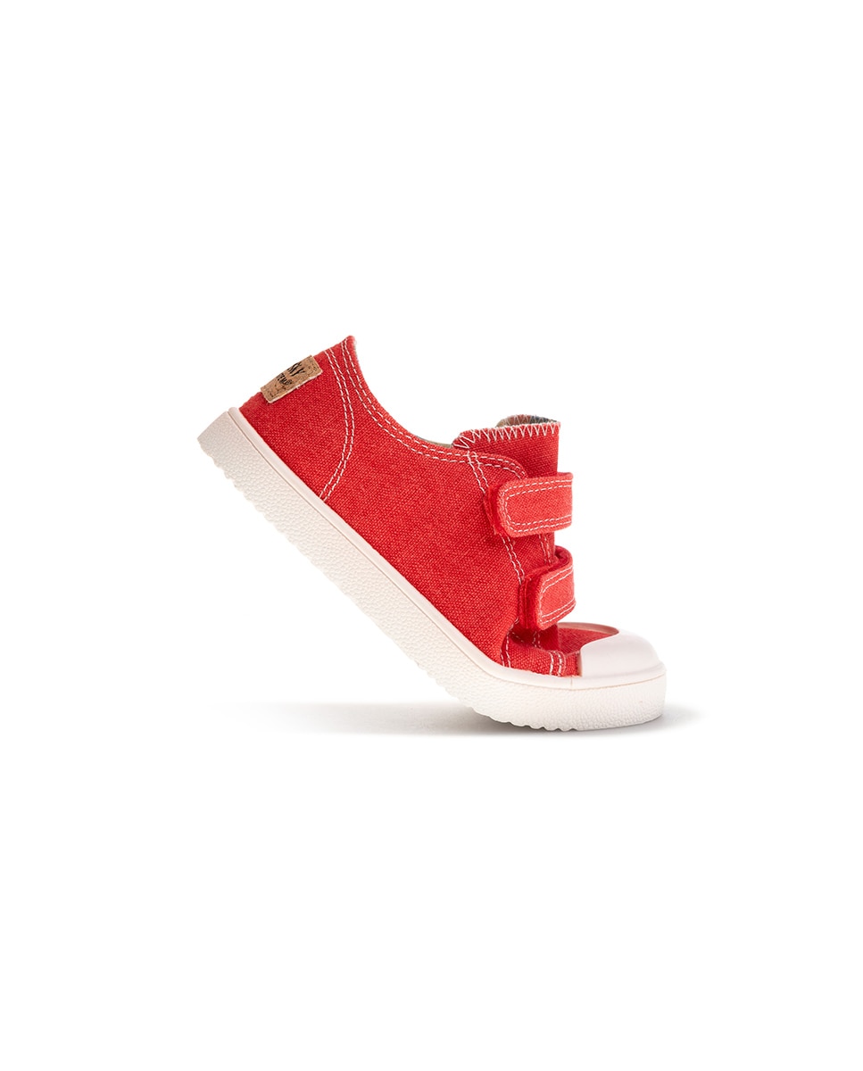 Zapatillas de lona unisex barefoot con cierre adherente - Pablosky - Rojo Rojo-5