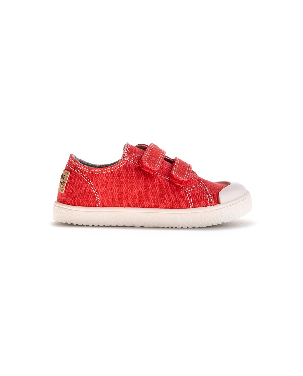 Zapatillas de lona unisex barefoot con cierre adherente - Pablosky - Rojo Rojo-6