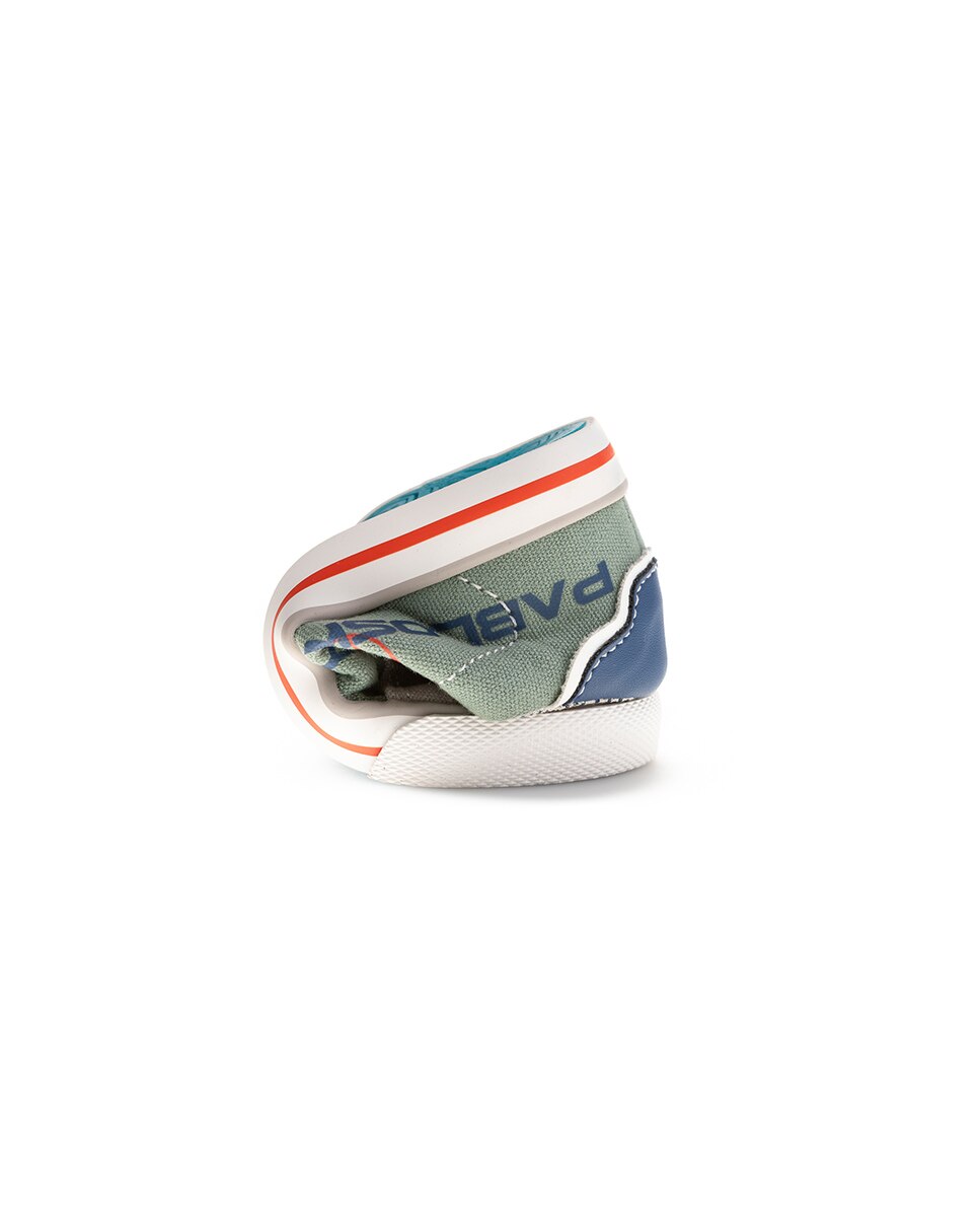 Zapatillas de lona de bebé con cierre adherente - Pablosky - Verde / Azul marino Verde / Azul marino-2