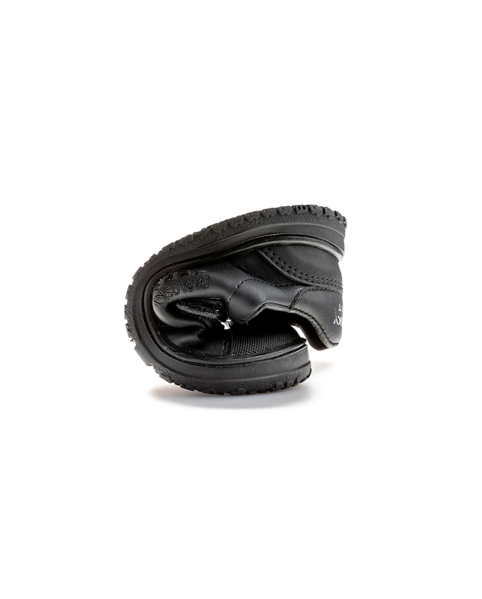 Zapatillas de niño tipo casco bajas en piel con doble cierre adherente - Pablosky - Negro Negro-2