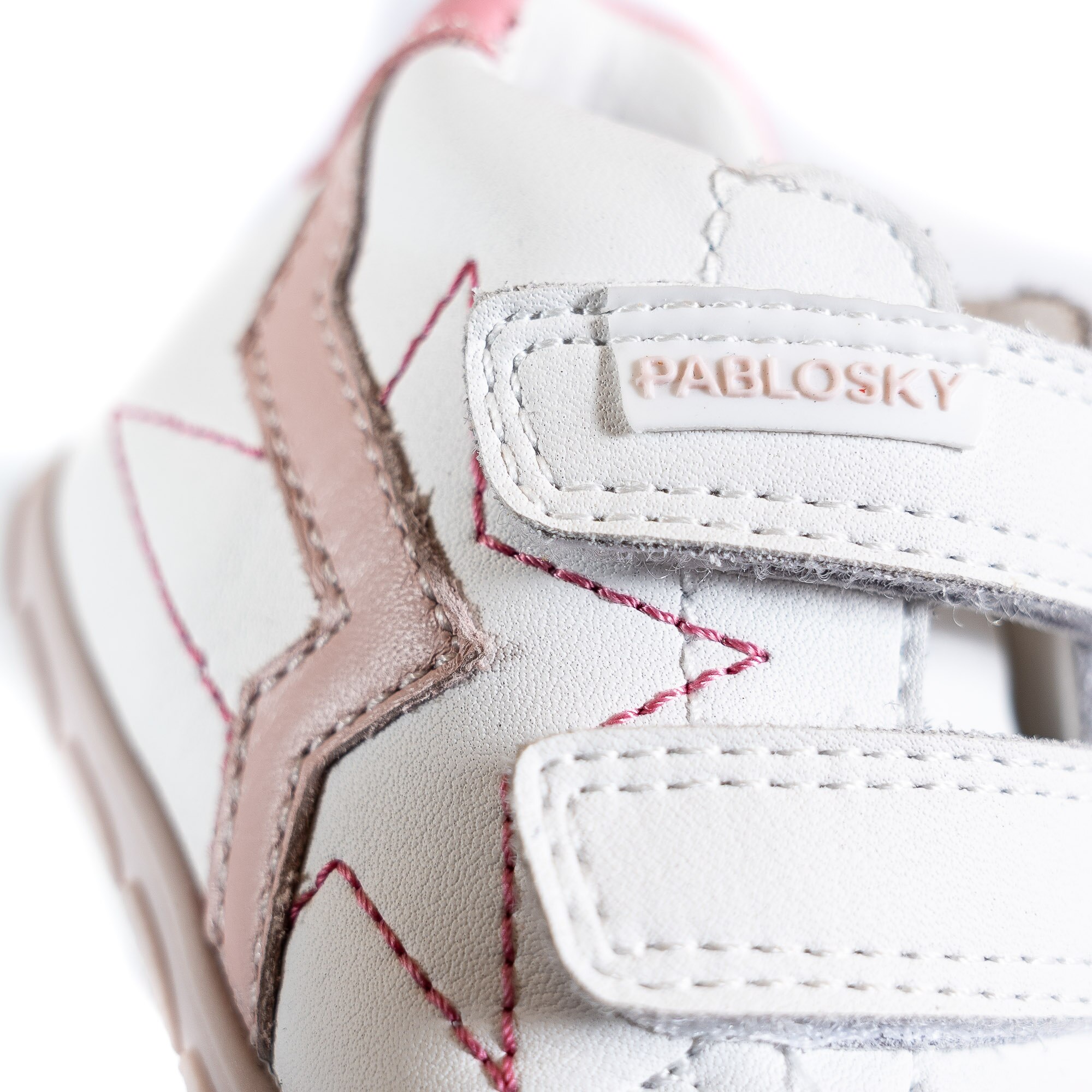 Botas de bebés Pablosky de piel con cierre adherente - Rosa Rosa-6