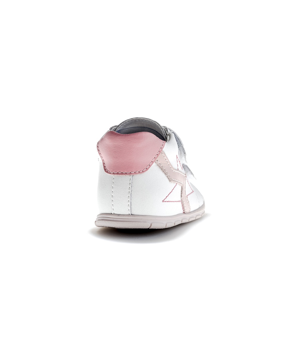 Botas de bebés Pablosky de piel con cierre adherente - Rosa Rosa-7