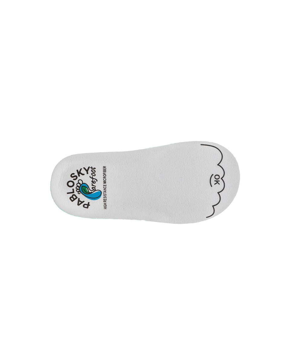 Botas de bebés Pablosky de piel con cierre adherente - Blanco Blanco-4