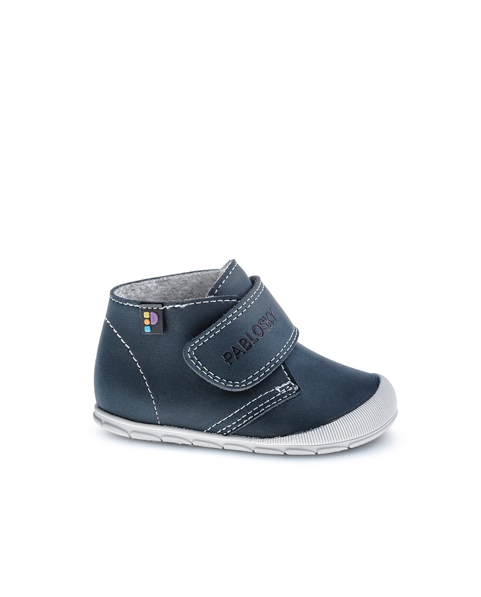 Botas de bebé niño pablosky barefoot con cierre adherente - Azul Azul-1