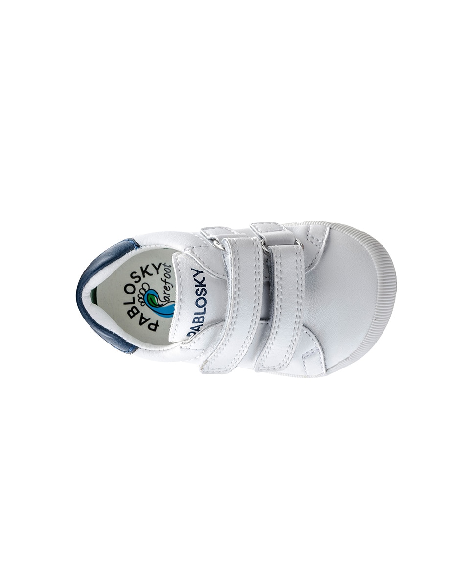 Imagen 6 de Zapatos bebés Barefoot - Pablosky - Blanco / Azul Blanco / Azul