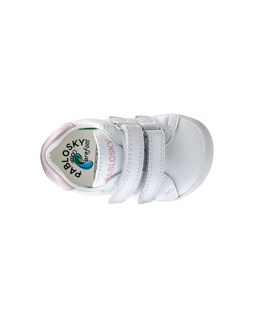 Imagen 6 de Zapatos bebés Barefoot - Pablosky - Blanco / Rosa Blanco / Rosa