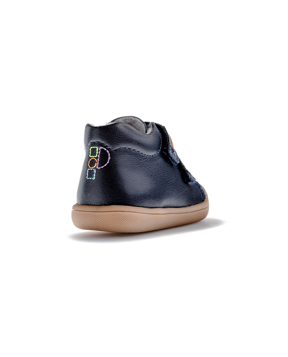 Botas de bebés Pablosky de piel con cierre adherente - Azul Azul-7