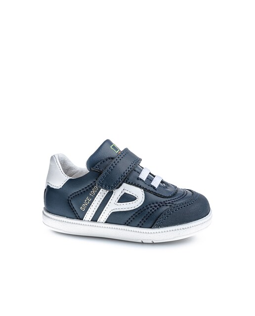 Imagen 0 de Zapatillas de niña Barefoot de piel con cierre adherente