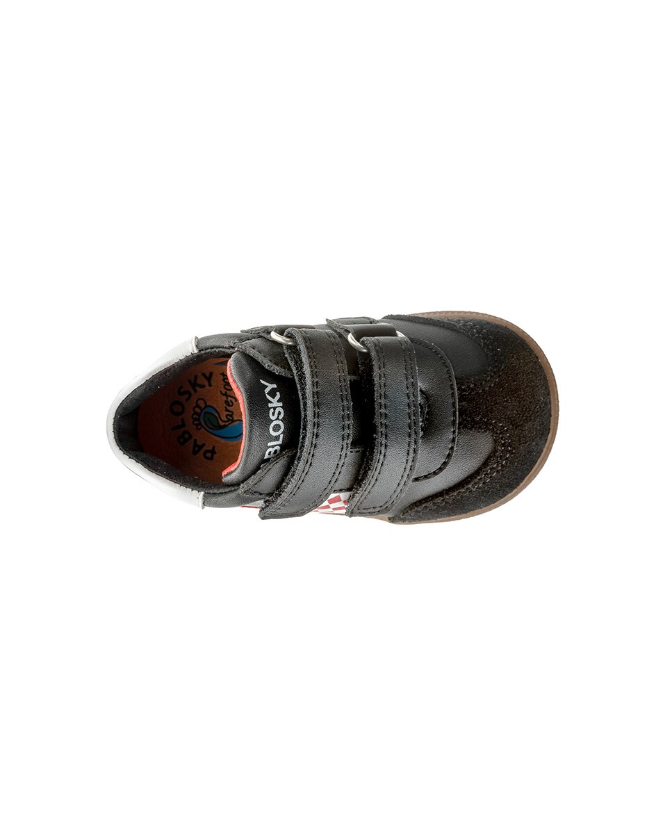 Botas de niño Barefoot de piel con cierre adherente - Pablosky - Negro Negro-5