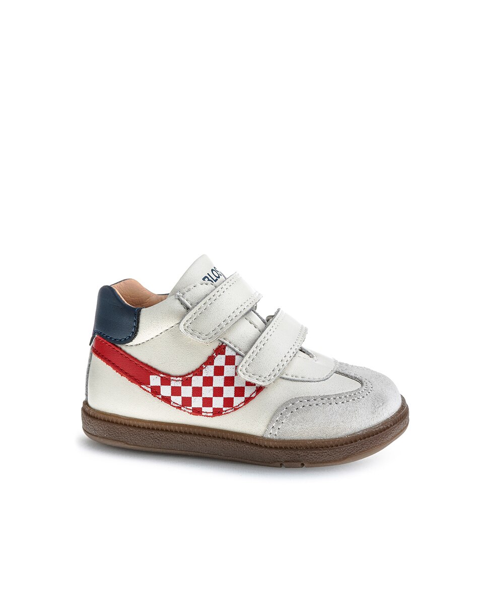 Botas de niño Barefoot de piel con cierre adherente - Pablosky - Blanco Blanco-1