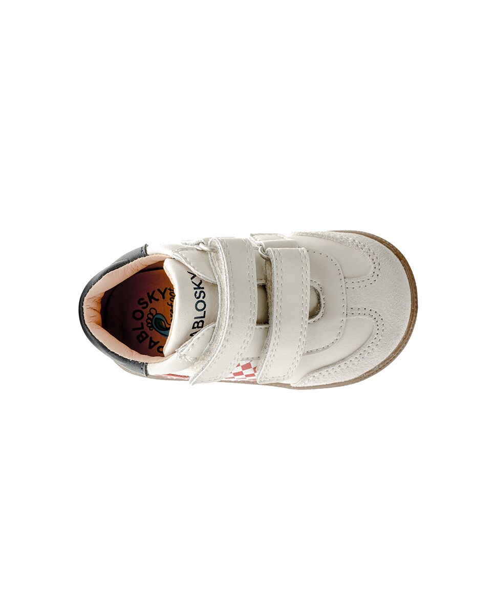 Botas de niño Barefoot de piel con cierre adherente - Pablosky - Blanco Blanco-5