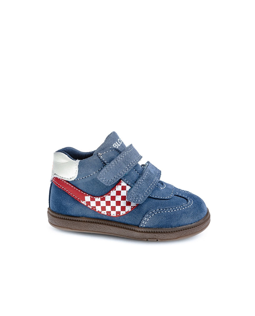 Botas de niño Barefoot de piel con cierre adherente - Pablosky - Azul Azul-1