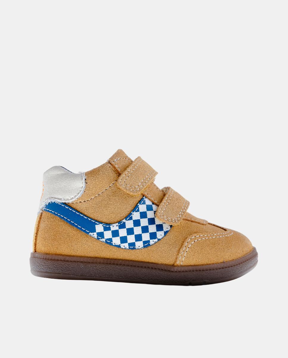 Botas de niño Barefoot de piel con cierre adherente - Pablosky - Amarillo Amarillo-1