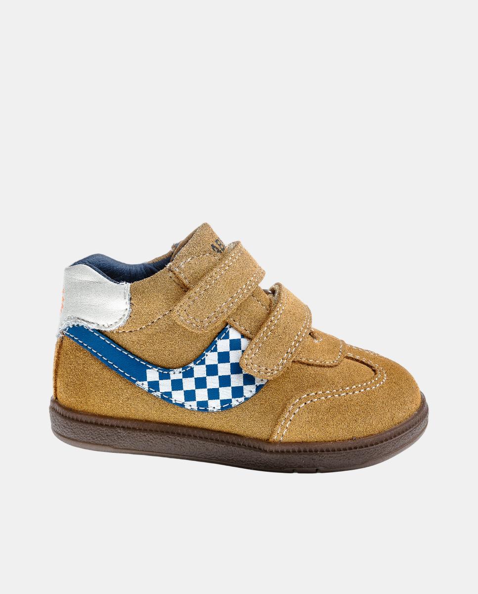 Botas de niño Barefoot de piel con cierre adherente - Pablosky - Amarillo Amarillo-2