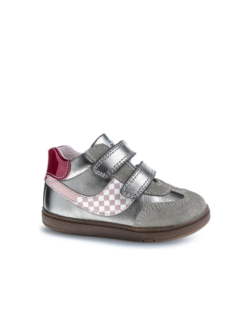 Botas de bebés Pablosky de piel con cierre adherente - Plata Plata-1