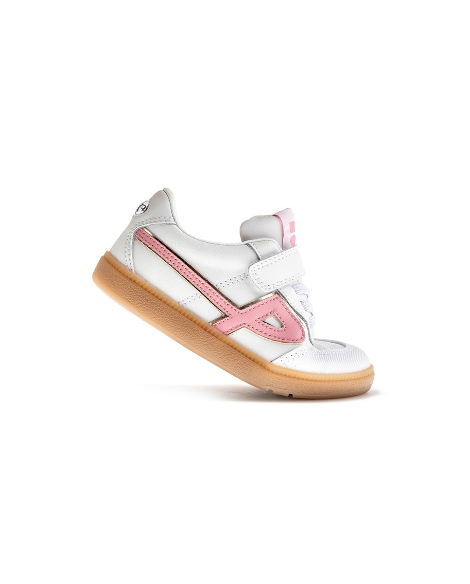 Deportivo niña bareroot con cierre adherente - Pablosky - Blanco / Rosa Blanco / Rosa-8
