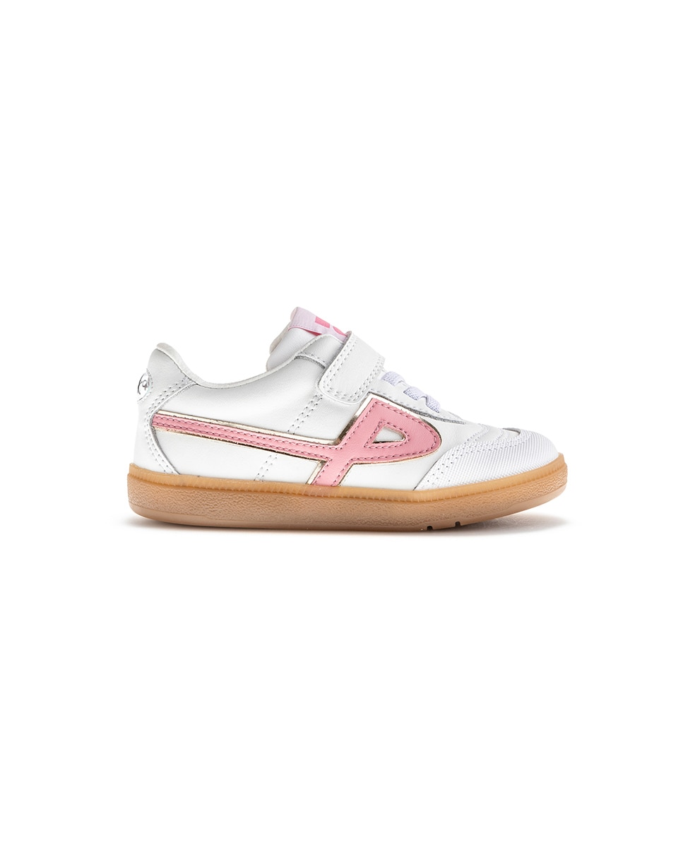 Deportivo niña bareroot con cierre adherente - Pablosky - Blanco / Rosa Blanco / Rosa-9