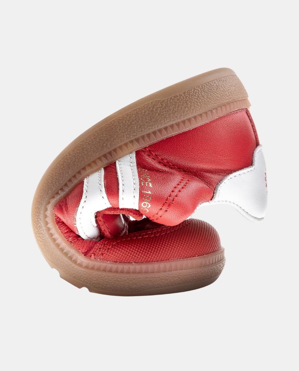 Zapatillas deportivas de niños pablosky barefoot de piel con cierre adherente - Rojo Rojo-7