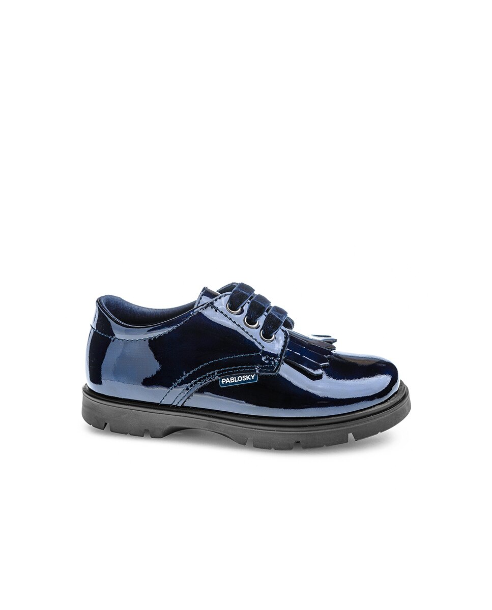 Mocasines de niña cordones - Pablosky - Azul Azul-1