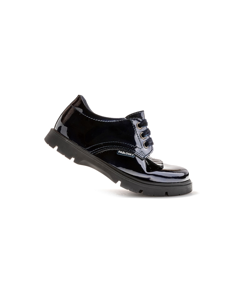 Mocasines de niña cordones - Pablosky - Azul Azul-6