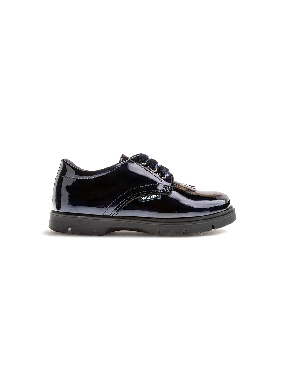 Mocasines de niña cordones - Pablosky - Azul Azul-7