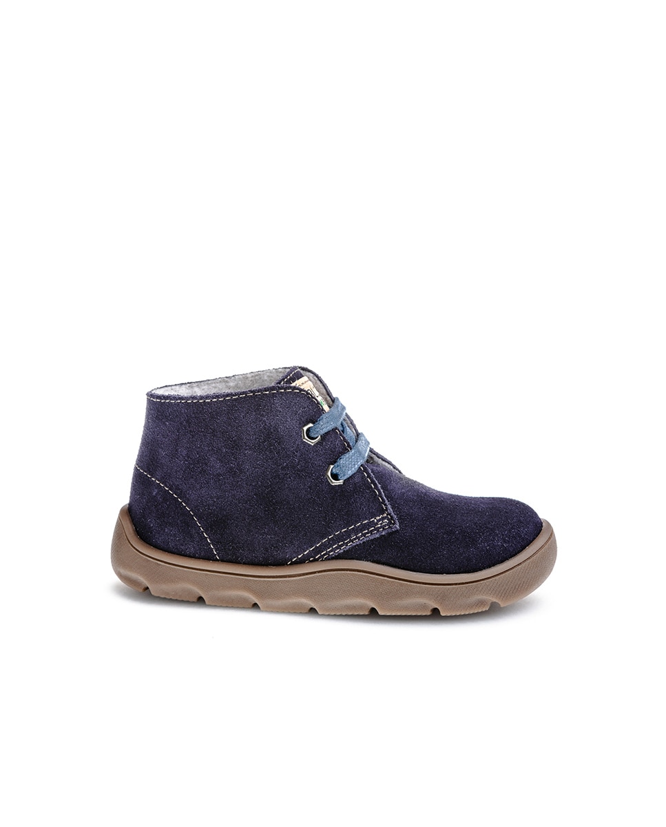 Botas de niños Pablosky de piel con cordones - Azul Azul-1