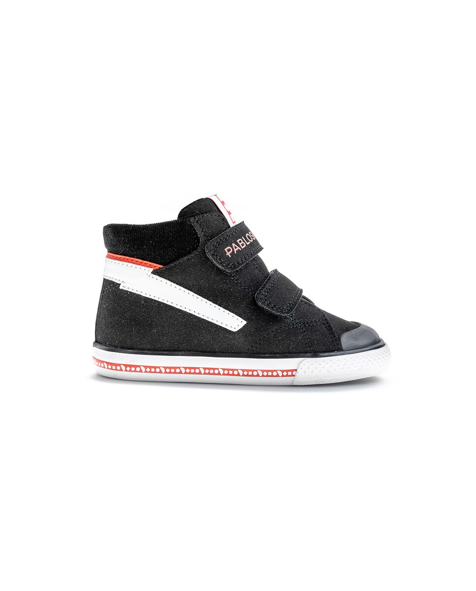 Botines de niña Pablosky textiles con cierre adherente - Negro Negro-7