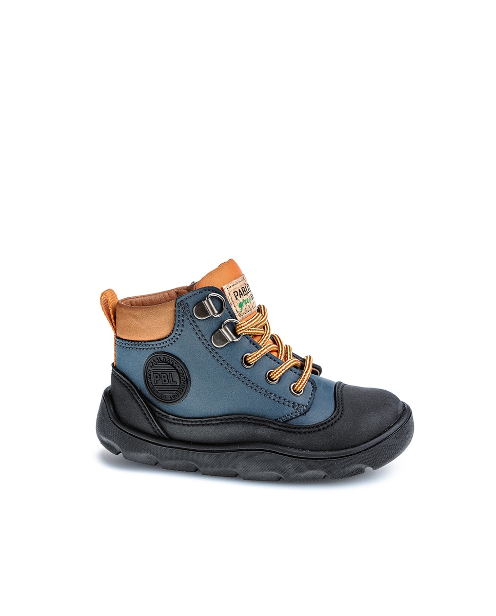 Botas de niño pablosky barefoot con cremallera - Azul Azul-1