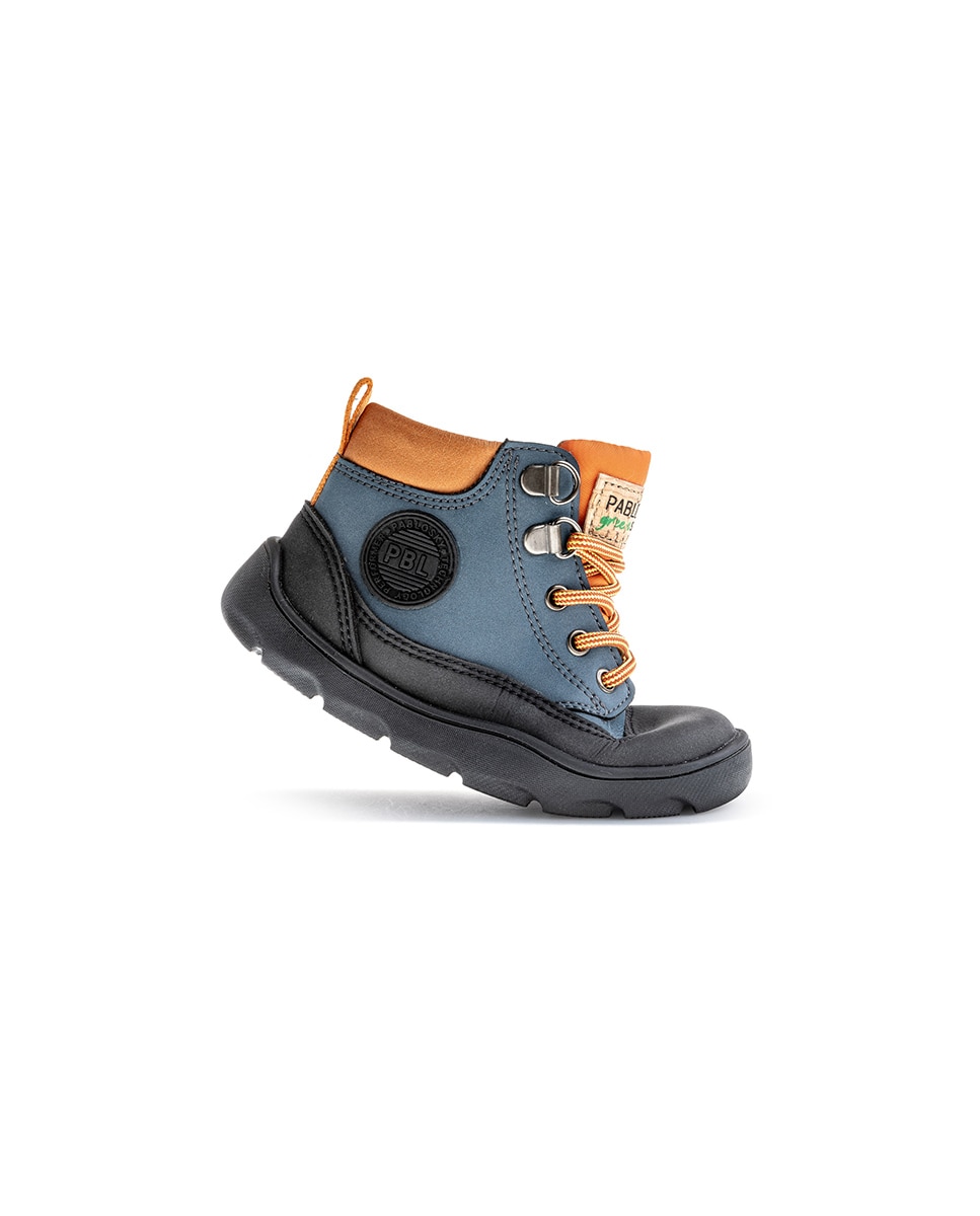 Botas de niño pablosky barefoot con cremallera - Azul Azul-9
